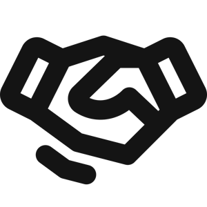 Icon Black Handshake