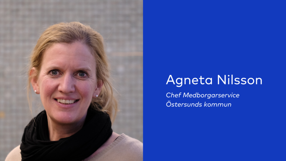Agneta Nilsson Chef Medborgarservice Östersunds kommun